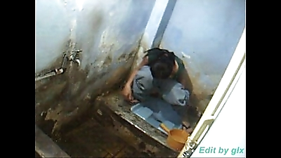 Hidden Camera Captured Indian Girl Peeing In Bathroom